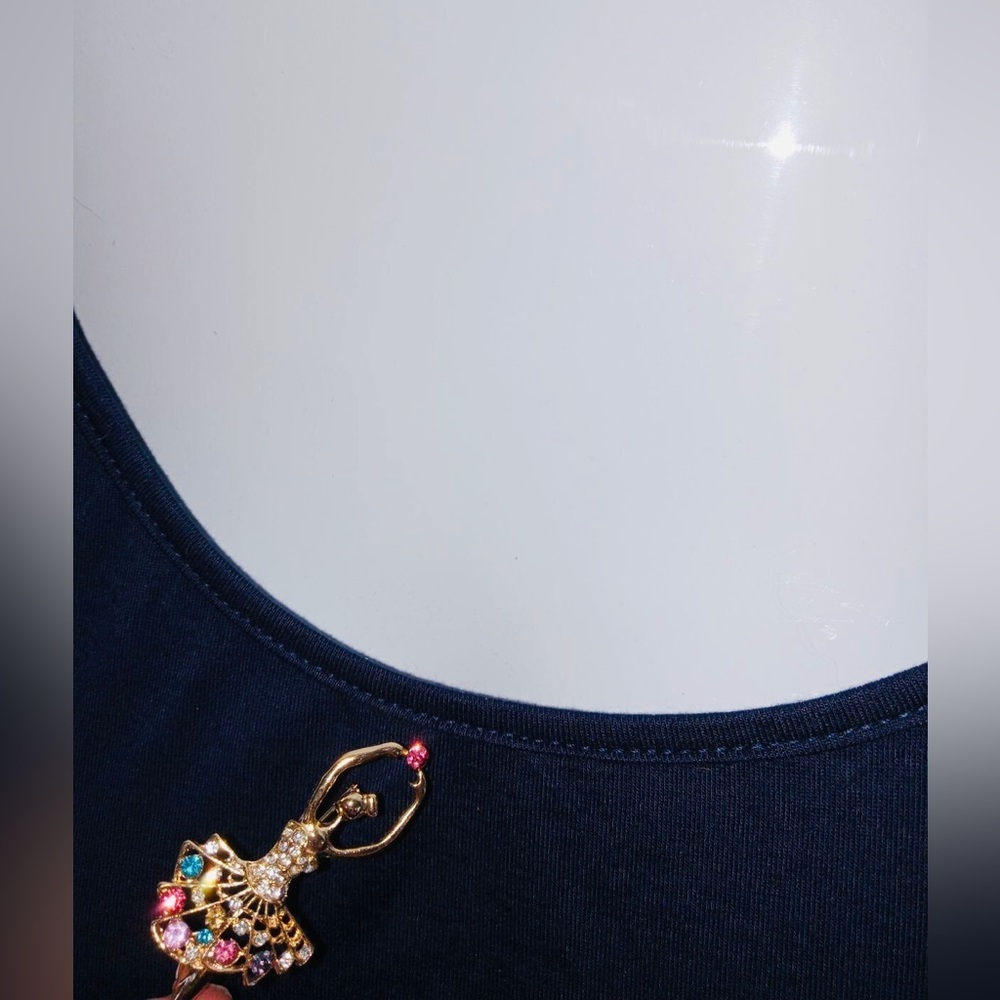 Cristal multicolor rhinestone brooche